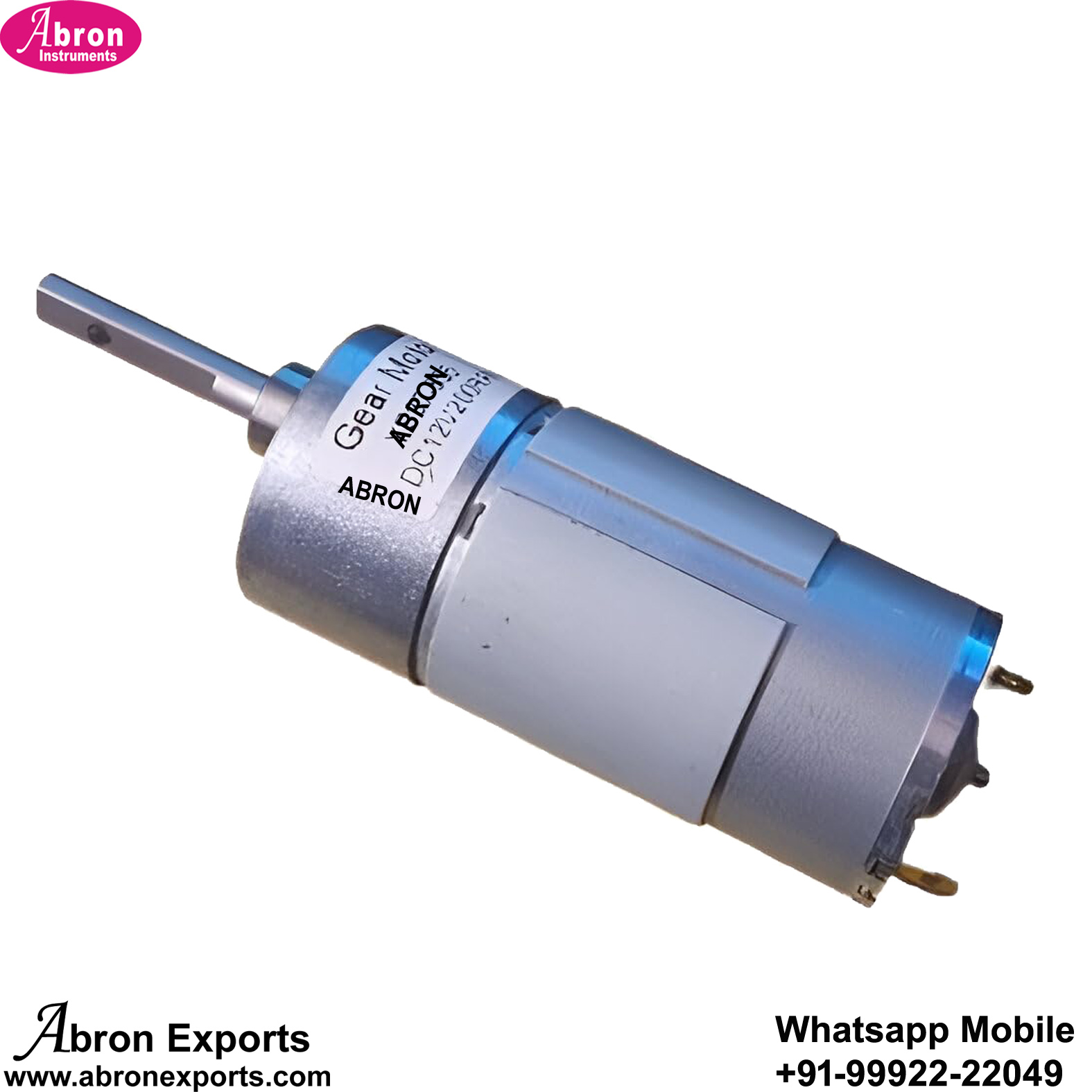 Strong Motor Motor DC Single Phase Motors 1HP 12V Geared Strong Abron AE-8456MSP ...